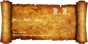 Miu Médea névjegykártya